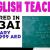 English Teacher-Native English Speaker Required in Dubai