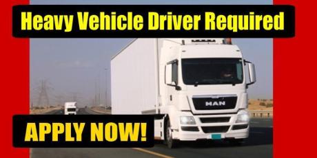 Heavy Vehicle Driver Required
