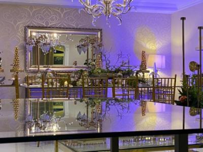 Chivari chairs golden color