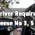 Driver Required (License No 3, 5 & 6)