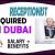 Receptionist Required in Dubai