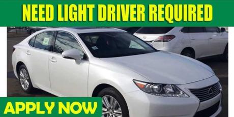 NEED LIGHT DRIVER REQUIRED