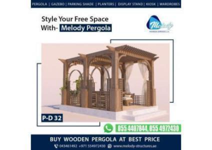 Creative Pergola in City of Arabia | WPC Aluminium Pergola in Al Furjan | Pergola in Al Barari - Dub
