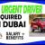 Urgent Driver Required in Dubai -