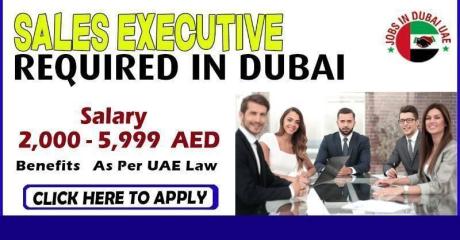 SALES EXECUTIVE REQUIRED IN DUBAI