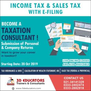 Taxation Training Offering 3D Educators