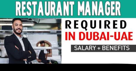 Restaurant Manager Required in Dubai