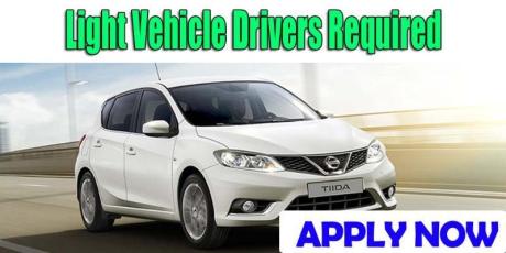 Light Vehicle Drivers Required