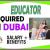 Educator Required in Dubai -