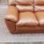 SOFA LEATHER BROWN 6 SEATER 3-2-1