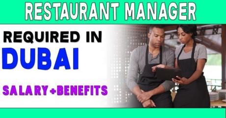 Restaurant Manager Required in Dubai
