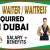 Waiter/Waitress Required in Dubai
