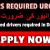 DRIVERS REQUIRED URGENTLY
