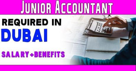 Junior Accountant Required in Dubai