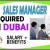 Sales Manager Required in Dubai