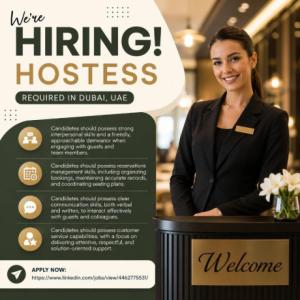 Hostess Required in Dubai
