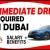 IMMEDIATE DRIVER REQUIRED IN DUBAI