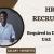 HR Recruiter Required in Dubai