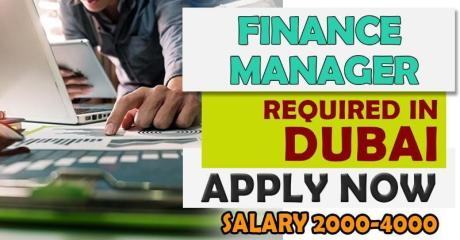 Finance Manager Required in Dubai