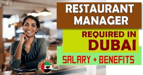 Restaurant Manager Required in Dubai