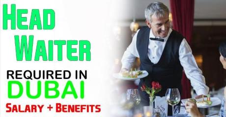 Head Waiter Required in Dubai