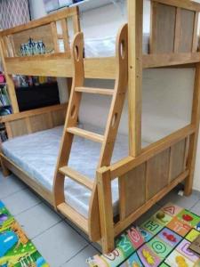 Brand New Solid Wooden Bunk Bed Down 120/190cm with Medical Mattress