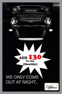 Mini Cooper now on just AED 130 per day on monthly contract