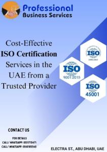 COST-EFFECTIVE ISO CERTIFICATION SERVICES IN THE UAE