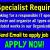 IT Specialist Required